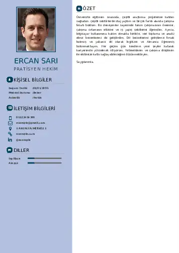 Pratisyen Hekim Cv Örnekleri cv indir